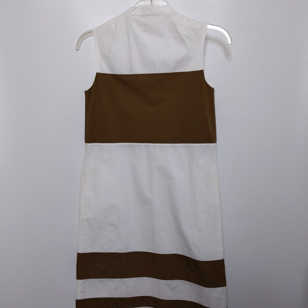 Trademark Dress 4 Coperta Stripe White Brown - Picture 3 of 8